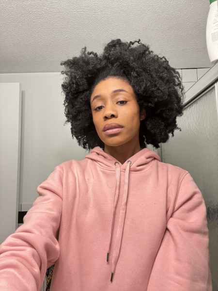 Black woman with afro